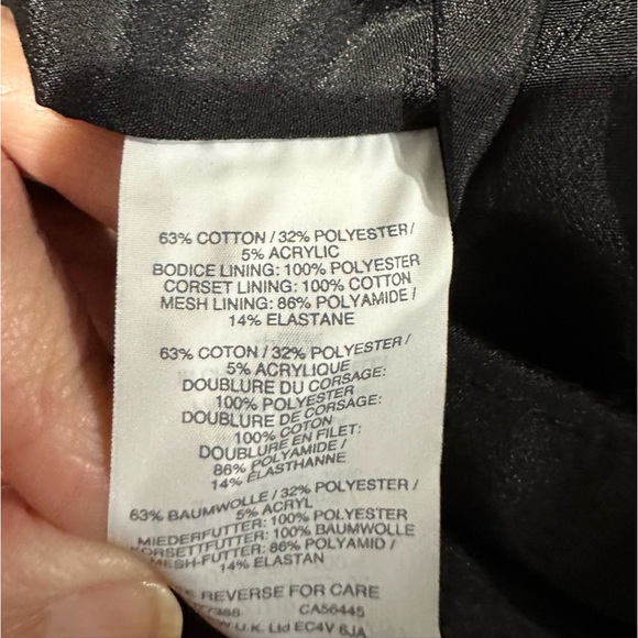 J. CREW Convertible Strap Embossed Floral Black Dress NWT - Picture 15 of 15